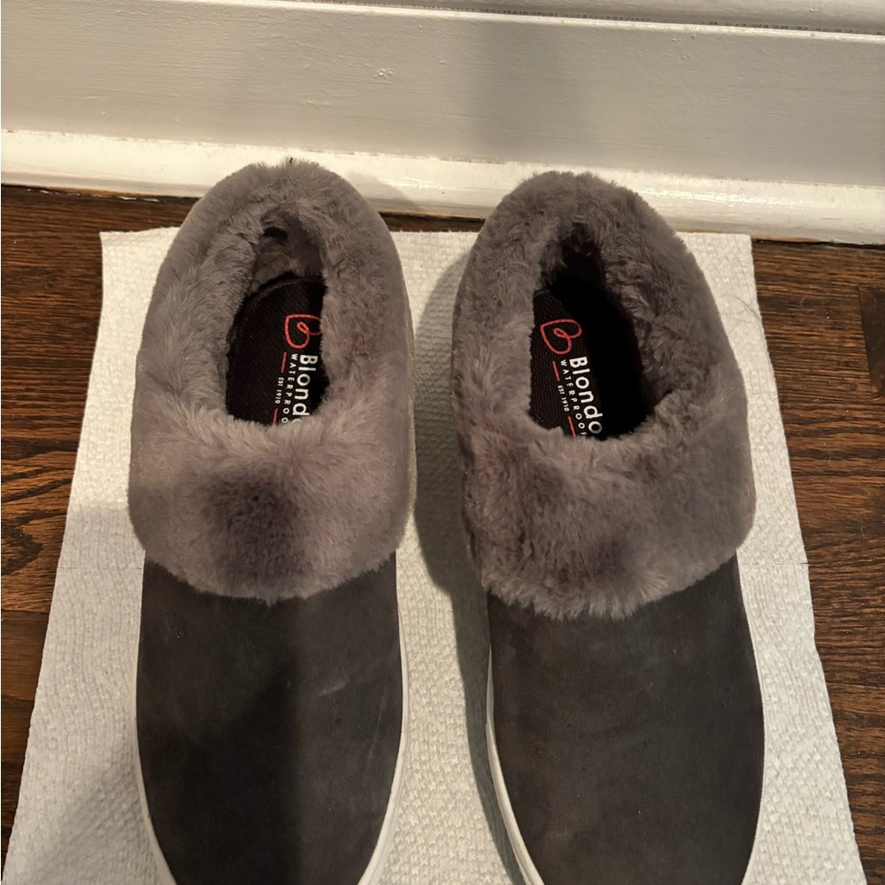 Blondo Charcoal Faux Fur Lined Footwear